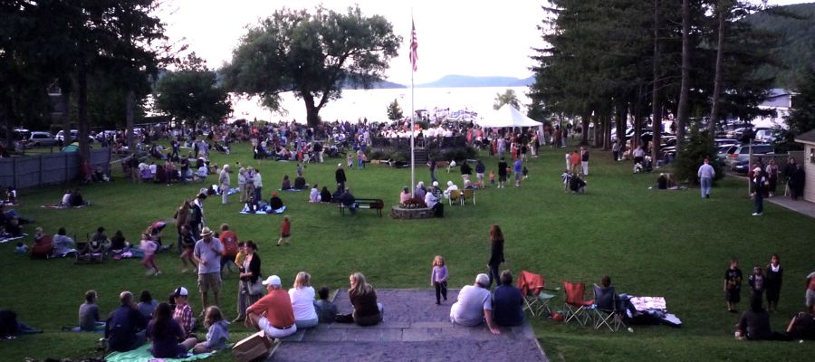 Concert at Lakefront Park Cooperstown NY