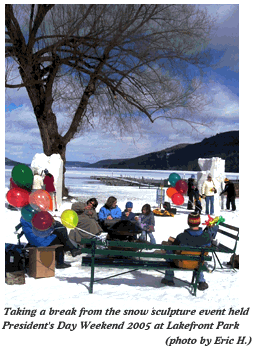 Snow Sculpture Cooperstown NY
